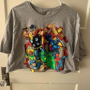Marvel cropped tee men’s size xl